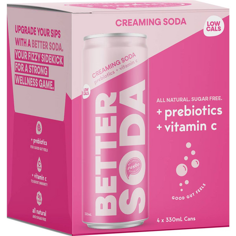 Nexba Better Creaming Soda 330ml X 4 Pack