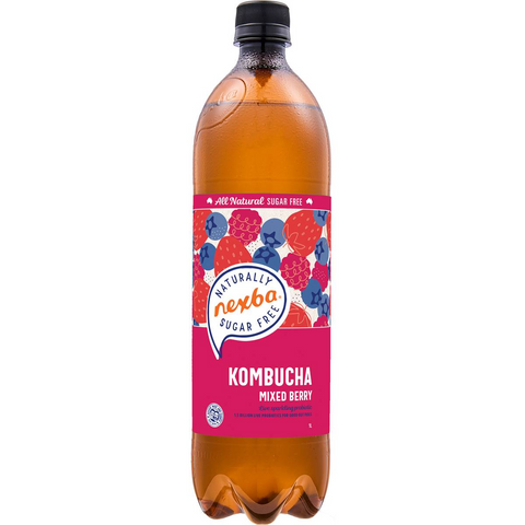 Nexba Sugar Free Kombucha Mixed Berry 1l