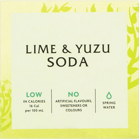 Fever-tree Lime & Yuzu Soda 250ml X 4 Pack