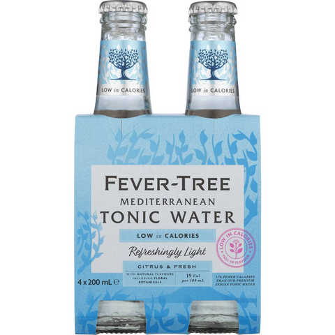 Fever-tree Mediterranean Light Tonic Water 4 X 200ml