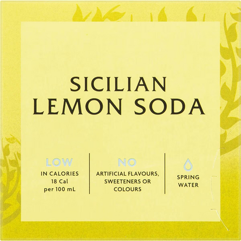 Fever-tree Sicilian Lemon Soda 250ml X 4 Pack