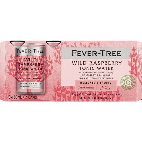 Fever-tree Wild Raspberry Tonic 150ml X 8 Pack