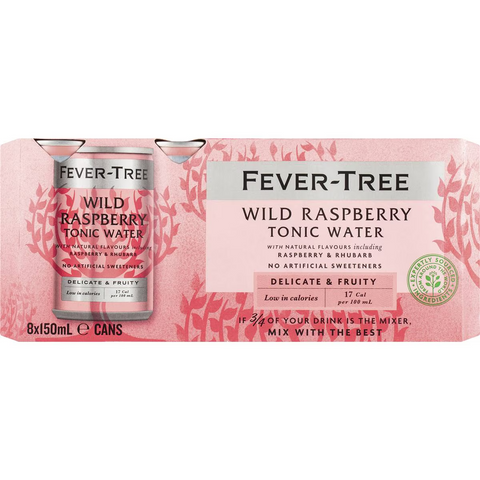 Fever-tree Wild Raspberry Tonic 150ml X 8 Pack