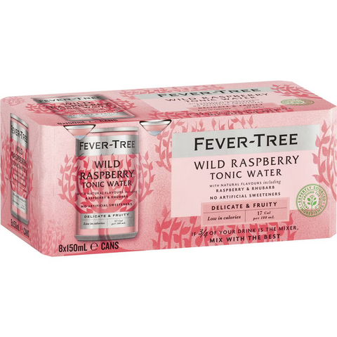 Fever-tree Wild Raspberry Tonic 150ml X 8 Pack