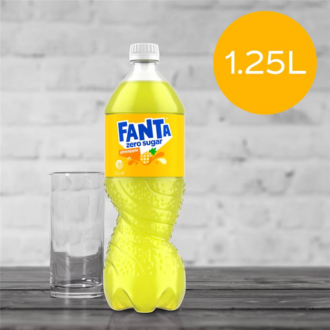 Fanta Pineapple Zero Sugar 1.25l