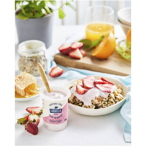 Liddells Lactose Free Yoghurt Strawberry 140g X 4 Pack