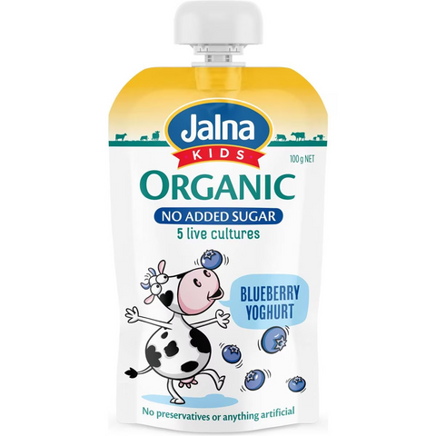 Jalna Kids No Added Sugar Yoghurt Blueberry 100g