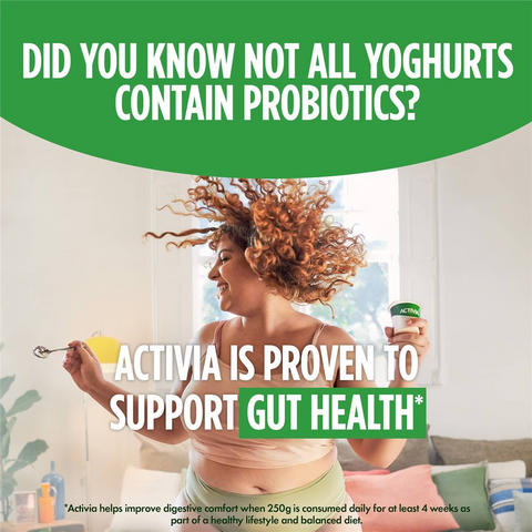 Activia Danone Probiotic Yoghurt No Added Sugar Vanilla 125g X 4 Pack