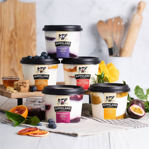 Gippsland Dairy Twist Yoghurt Passionfruit 700g