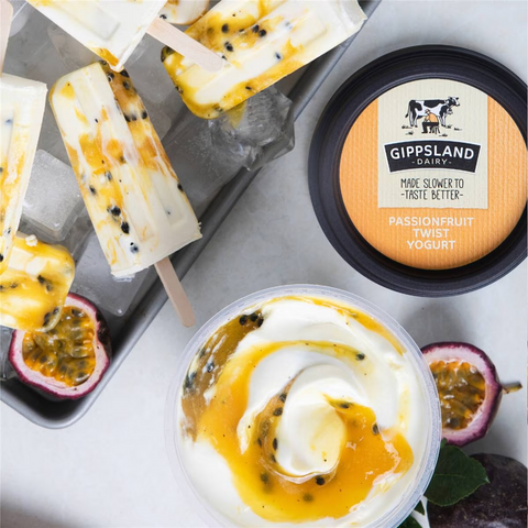 Gippsland Dairy Twist Yoghurt Passionfruit 700g