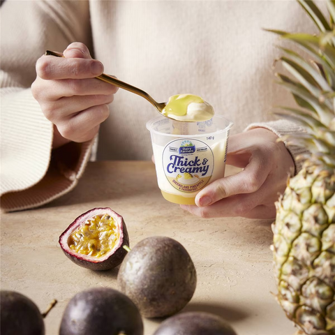 Dairy Farmers Thick & Creamy Pineapple & Passionfruit Yoghurt 140g