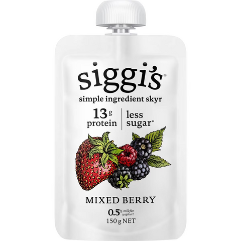 Siggi's Yoghurt Pouch Mixed Berry 150g