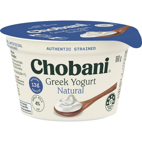 Chobani Greek Yogurt Natural 160g