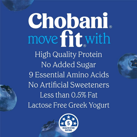 Chobani Fit Blueberry Greek Yogurt 160g