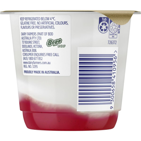 Dairy Farmers Thick & Creamy Strawberry & Wattleseed Yoghurt 140g