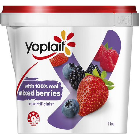 Yoplait Mixed Berry Yogurt 1kg