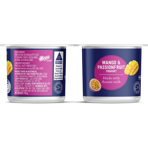 Dairy Farmers Thick & Creamy Mango & Passionfruit Yoghurt 4 Pack