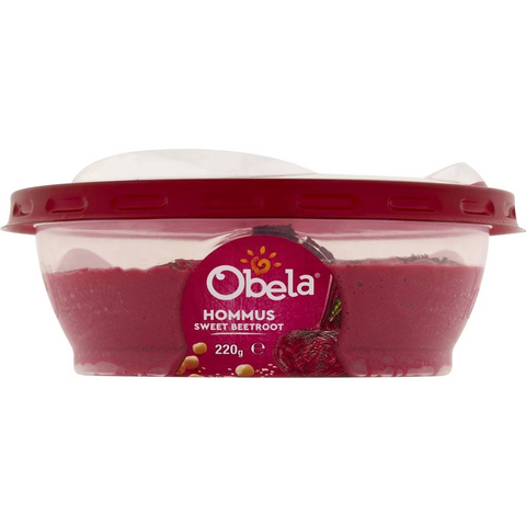 Obela Sweet Beetroot Garnished Hommus 220g