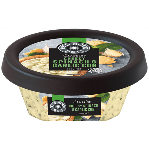 Red Rock Deli Classics Cheesy Spinach & Garlic Cob Dip 190g