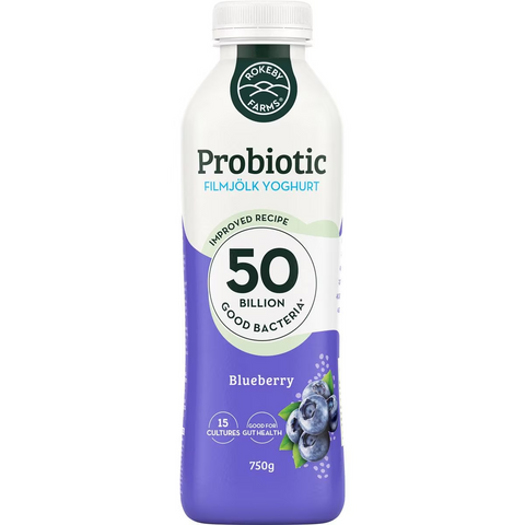 Rokeby Farms Probiotic Filmjolk Yoghurt Blueberry 750g