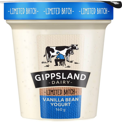 Gippsland Dairy Vanilla Bean Yogurt 160g