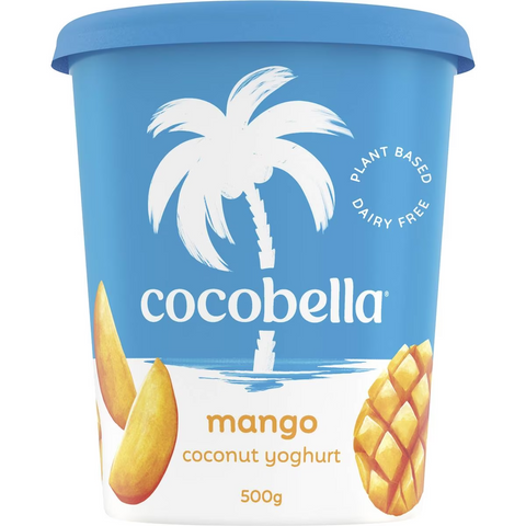 Cocobella Dairy Free Coconut Yoghurt Mango 500g