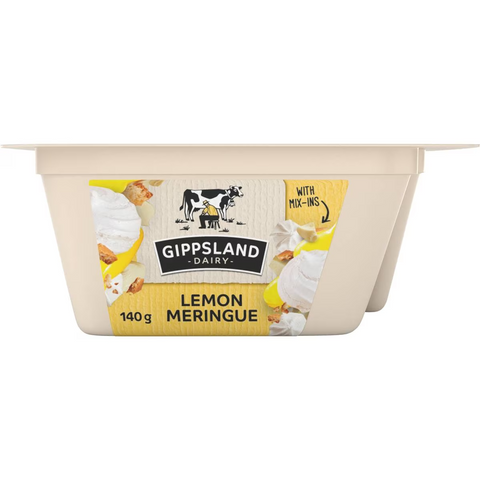 Gippsland Dairy Lemon Meringue Yoghurt With Mix-ins 140g