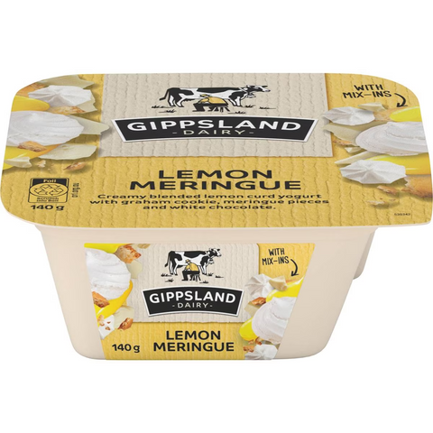 Gippsland Dairy Lemon Meringue Yoghurt With Mix-ins 140g