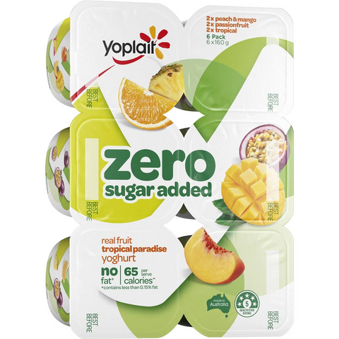 Yoplait Forme Zero Tropical Paradise Yoghurts 6 Pack