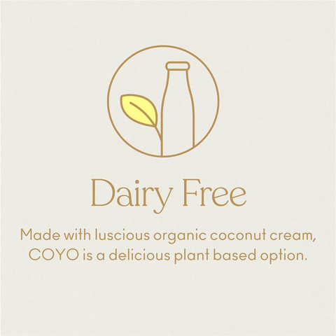 Coyo Dairy Free Yoghurt Probiotic Low Sugar Vanilla Bean 500g