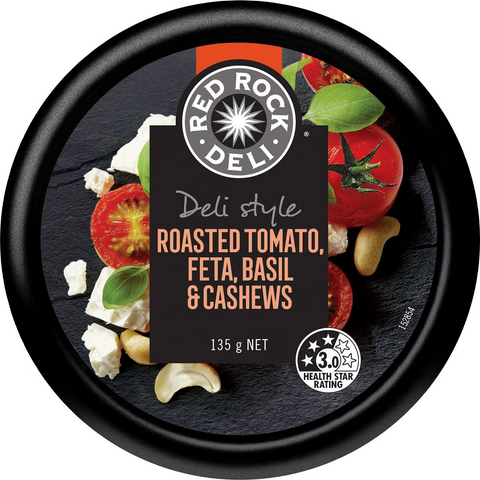 Red Rock Deli Roasted Tomato, Feta, Basil & Cashews 135g