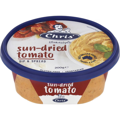 Chris' Dips Sundried Tomato 200g