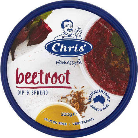 Chris' Dips Egyptian Beetroot 200g