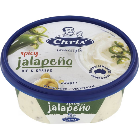 Chris' Spicy Jalapeno Dip & Spread 200g