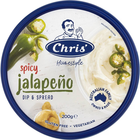 Chris' Spicy Jalapeno Dip & Spread 200g