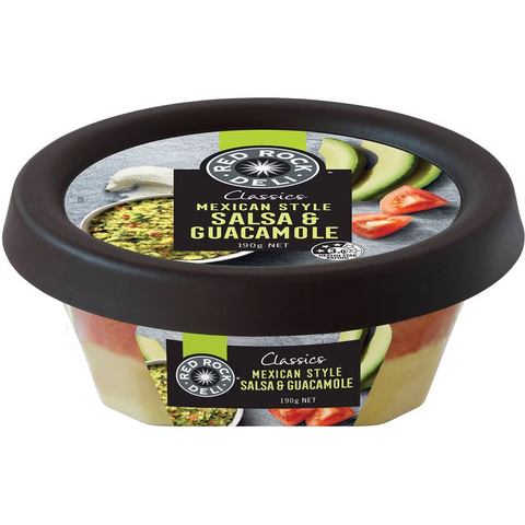 Red Rock Deli Classics Mexican Style Salsa & Guacamole 190g