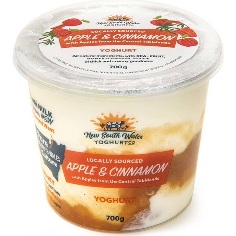 New South Wales Yoghurt Co Apple & Cinnamon Yoghurt Tub 700g