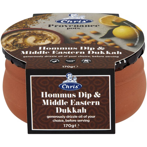 Chris' Hommus Dip & Middle Eastern Dukkah 170g