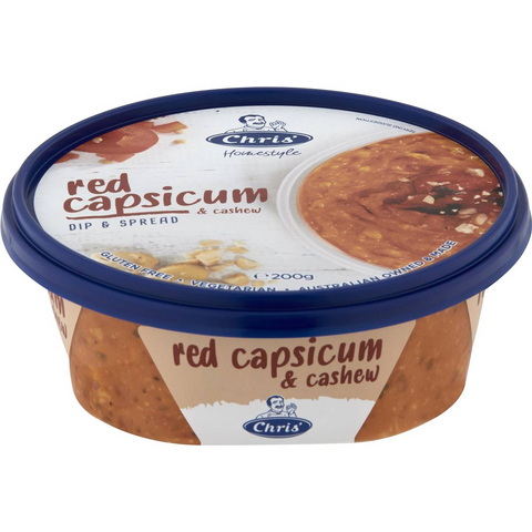 Chris' Red Capsicum & Cashew Dip & Spread 200g