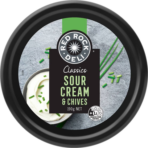 Red Rock Deli Classics Sour Cream & Chives 190g