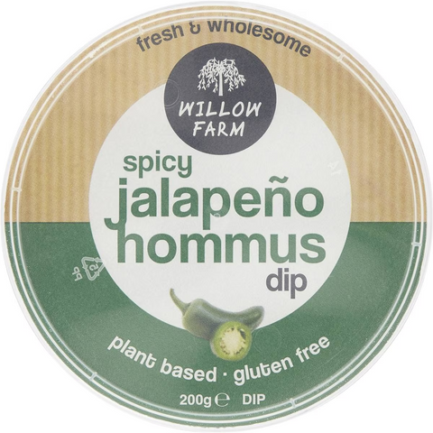 Willow Farm Spicy Jalapeno Hommus Dip 200g