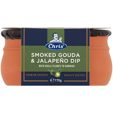 Chris' Heritage Smoked Gouda & Jalapeno Dip 170g