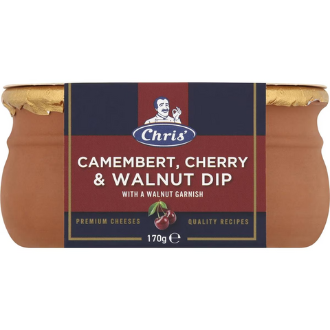 Chris' Heritage Camembert Cherry & Walnut Dip 170g