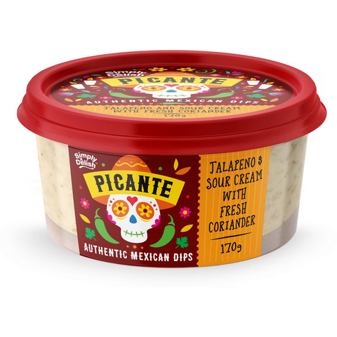 Picante Jalapeno & Sour Cream With Fresh Coriander 170g