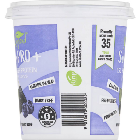 Kingland Soypro Berries Yoghurt 500g