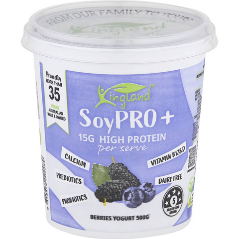 Kingland Soypro Berries Yoghurt 500g