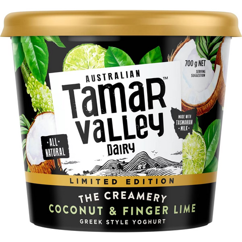 Tamar Valley Coconut & Finger Lime Greek Style Yoghurt 700g