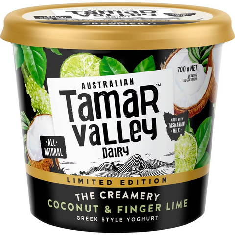 Tamar Valley Coconut & Finger Lime Greek Style Yoghurt 700g