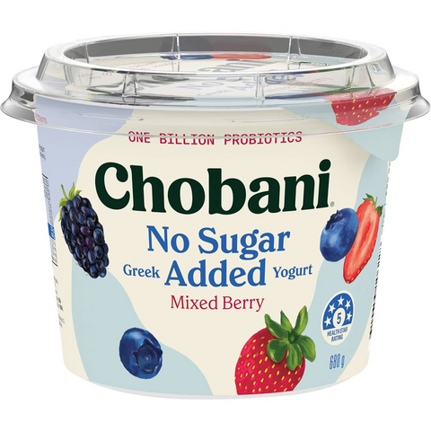 Chobani No Sugar Added Mixed Berry Greek Yogurt 680g