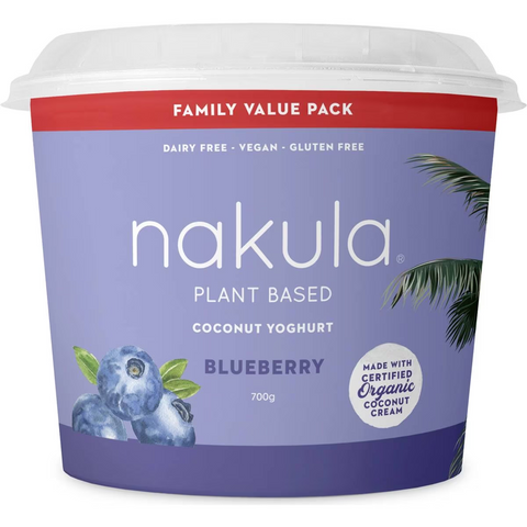 Nakula Plant Based Coconut Yoghurt Blueberry 700g